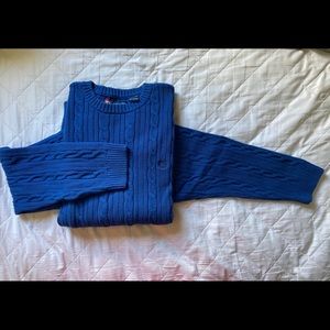 CHAPS Crewneck Sweater - 2X - Blue
